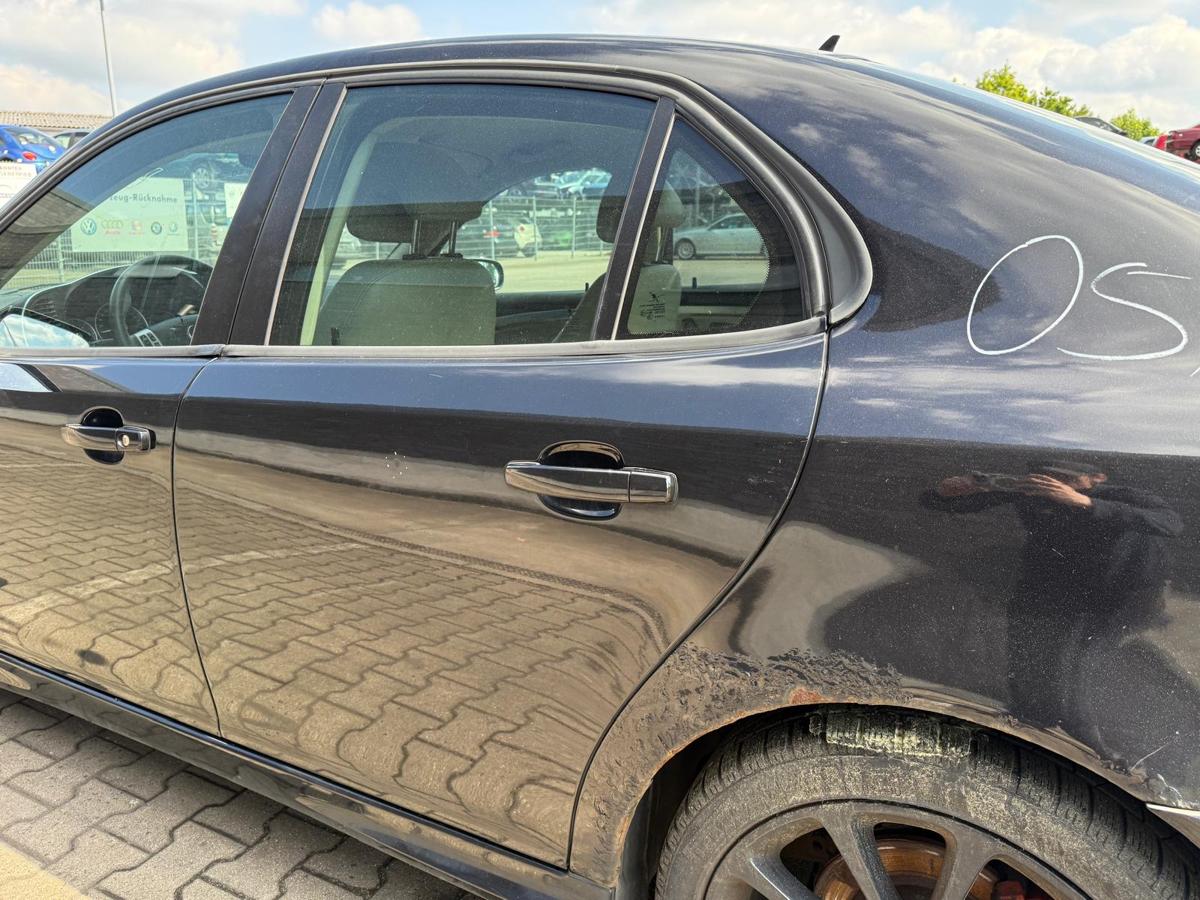 Saab 9-3 YS3F original Tür hinten links 298 Jet Black Rohbau Limo BJ08